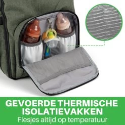 Brisby Slijtvaste Luiertas – Verzorgingstas – Met Buggymontage - Groen -Kinderwagens Winkel 1200x1200 1301