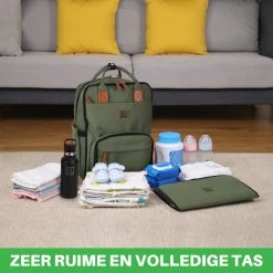 Brisby Slijtvaste Luiertas – Verzorgingstas – Met Buggymontage - Groen -Kinderwagens Winkel 1200x1200 1303