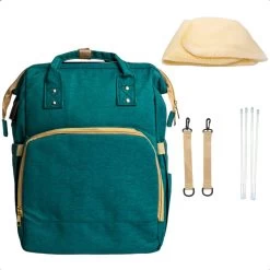 Luiertas - Babyrugtas - Luiertas Met Isoleervak - Luiertas Rugzak - Luiertas Verzorgingstas - Luiertas Groen