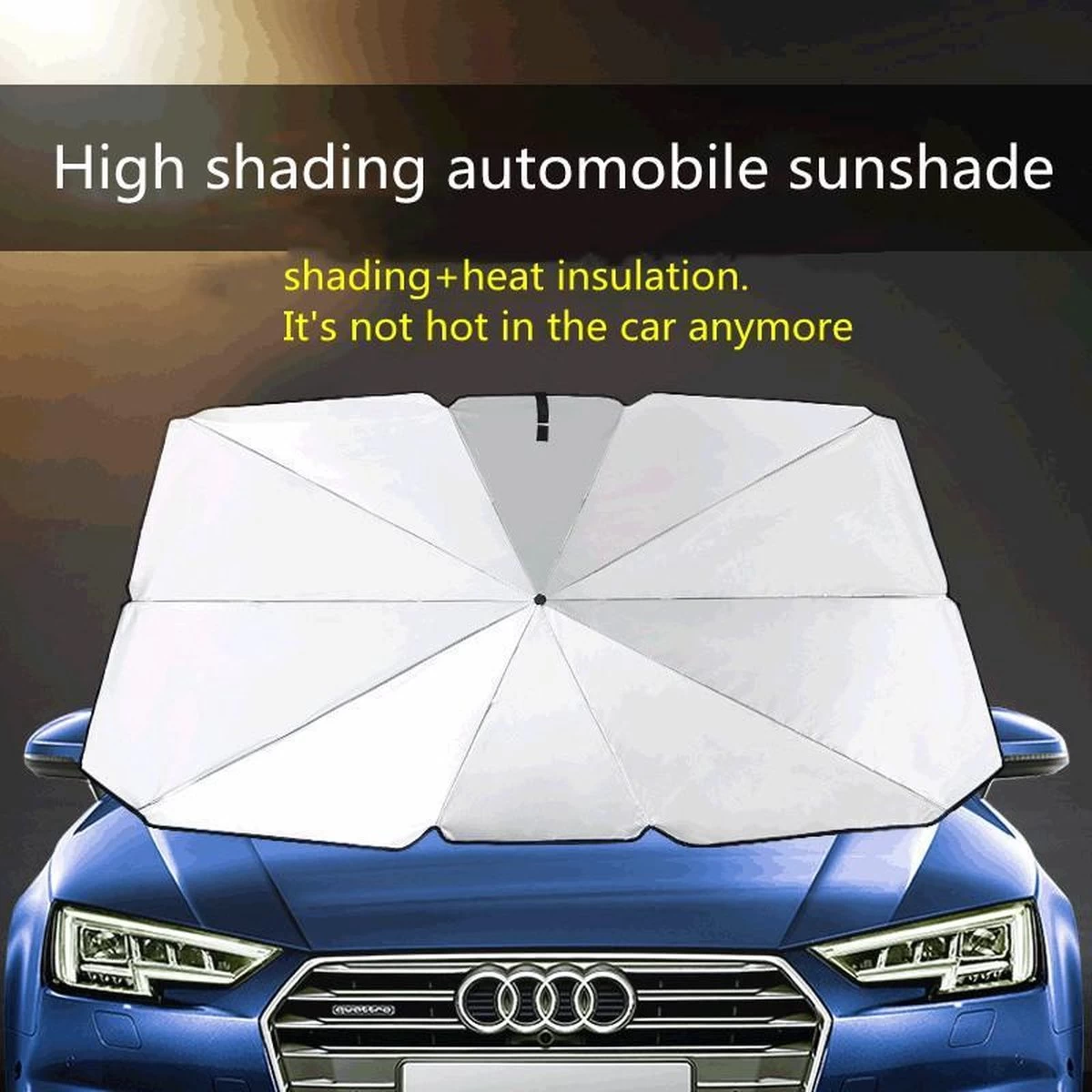 TDR - Zonnescherm / Autoparaplu - Binnenkant Voorruit Auto - Opvouwbaar - Hitte En UV Bescherming - 122 X 65 Cm 9 TDR - Zonnescherm / Autoparaplu - Binnenkant Voorruit Auto - Opvouwbaar - Hitte En UV Bescherming - 122 X 65 Cm - Afbeelding 9