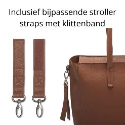 Snoozzz Luiertas Luxe Verzorgingstas – Inclusief Uitneembare Tas Organizer Met Thermovak, Stroller Hooks En Verschoningsmatje - Cognac -Kinderwagens Winkel 1200x1200 1488