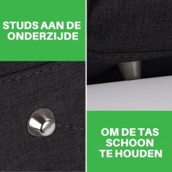 Brisby Slijtvaste Luiertas - Verzorgingstas Groot -Zwart - Inclusief Verschoonmatje - Isoleervakken - Fopspeen Houder - Makkelijk Te Bevestigen Aan De Kinderwagen -Kinderwagens Winkel 1200x1200 1521