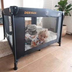 Deryan Kinderbox - Inklapbare Box - 100x100cm - Zwart -Kinderwagens Winkel 1200x1200 1579