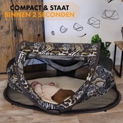 Deryan Peuter Luxe Campingbedje – Inclusief Zelfopblaasbare Matras - Zoo -Kinderwagens Winkel 1200x1200 1592