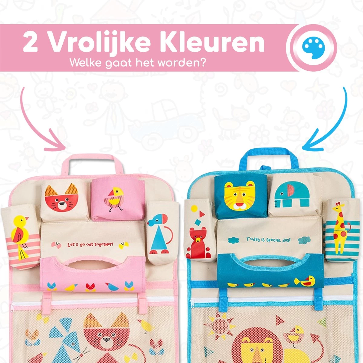 Merkloos Bablue Autostoel Organizer Voor Kinderen - Roze - Veel Verschillende Vakjes - Leuke Vormgeving - Autostoel Beschermer Voor Kinderen - Auto Organizer Kind - Reistafel Voor Kinderen - Auto Organizer Kinderen - Autostoel Tafeltje Kind 4 Merkloos Bablue Autostoel Organizer Voor Kinderen - Roze - Veel Verschillende Vakjes - Leuke Vormgeving - Autostoel Beschermer Voor Kinderen - Auto Organizer Kind - Reistafel Voor Kinderen - Auto Organizer Kinderen - Autostoel Tafeltje Kind - Afbeelding 4
