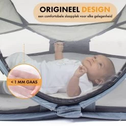 Deryan Baby Luxe Campingbedje – Inclusief Zelfopblaasbare Matras - Cream -Kinderwagens Winkel 1200x1200 1658