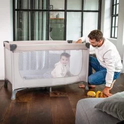 Hauck Dream N Play Campingbedje Set - Met Matras En Muggennet - Beige -Kinderwagens Winkel 1200x1200 1689