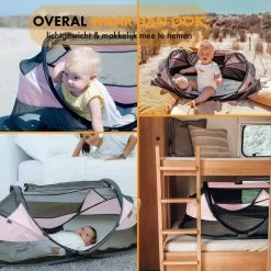 Deryan Baby Luxe Campingbedje – Inclusief Zelfopblaasbare Matras - Rose -Kinderwagens Winkel 1200x1200 1696