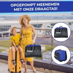 Merkloos Voetensteun - Vliegtuigbedje - Premium Quality XL - Reisbedje - Met Speciale Draagtas - Vliegtuig Kussen - Voetenbankje Of Poef - Met Slaapmasker & Pomp - Grijs -Kinderwagens Winkel 1200x1200 1731