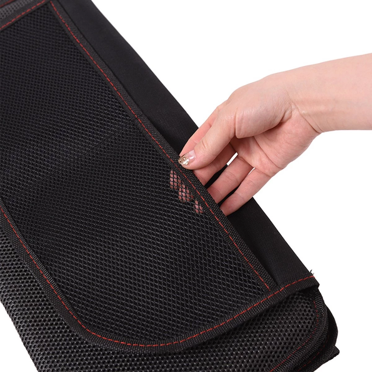 YONO Autostoel Beschermer Met Organizer - Hoes Bekleding Isofix Compatibel - Auto Accessoiers - Rugleuning Bescherming - Zwart 7 YONO Autostoel Beschermer Met Organizer - Hoes Bekleding Isofix Compatibel - Auto Accessoiers - Rugleuning Bescherming - Zwart - Afbeelding 7