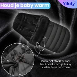Yilofy Universele Luxe Voetenzak Babywagen & Autostoel Zwart Buggy Kinderwagen Voetzak -Kinderwagens Winkel 1200x1200 1948