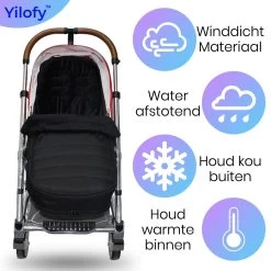Yilofy Universele Luxe Voetenzak Babywagen & Autostoel Zwart Buggy Kinderwagen Voetzak -Kinderwagens Winkel 1200x1200 1951