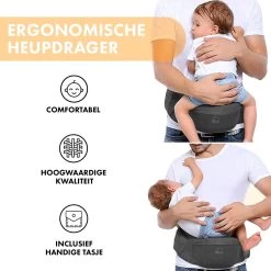 Deryan Pack Basic Luxe Heupdrager - Baby En Peuter Heupzitje - Draagzak Grijs -Kinderwagens Winkel 1200x1200 2020