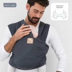 Babylonia Draagdoek - Tricot-Slen - Jeansblauw -Kinderwagens Winkel 1200x1200 2045