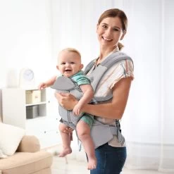 Deryan Ergonomische Draagzak - Buikdrager 4-in-1 Grijs -Kinderwagens Winkel 1200x1200 2065