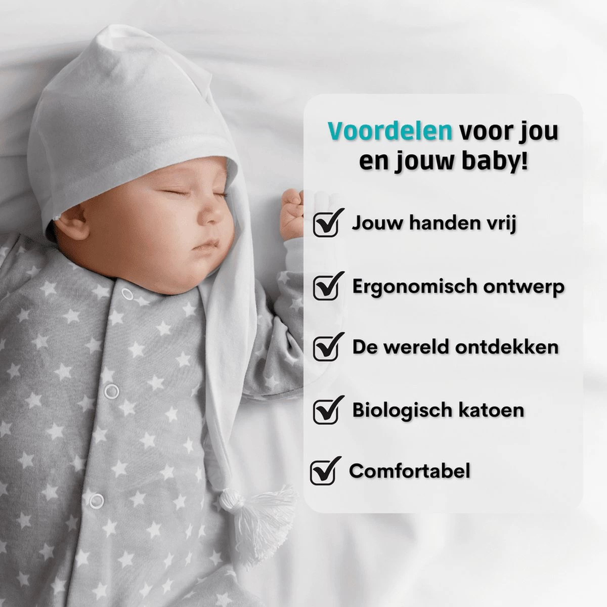 Baby Mama Draagdoek Zwart - Rekbaar - Biologisch Katoen - Ergonomisch - Draagzak - Tot 15KG 2 Baby Mama Draagdoek Zwart - Rekbaar - Biologisch Katoen - Ergonomisch - Draagzak - Tot 15KG - Afbeelding 2