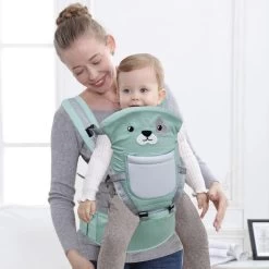 Baby Draagzak - Buik/Rug Babydrager Met Zacht Zitje (0-36 Maanden) - Groene Beer -Kinderwagens Winkel 1200x1200 2202