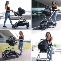 Deryan Evy Kinderwagen - Duo Kinderwagen - Uitbreidbaar - Inclusief Reiswieg - Creme -Kinderwagens Winkel 1200x1200 2297