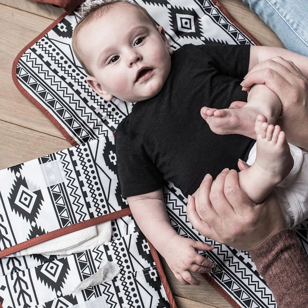 KipKep Napper Combi Verschoningsset - Uit Gerecyclede Materialen - Etnic Spice 3 KipKep Napper Combi Verschoningsset - Uit Gerecyclede Materialen - Etnic Spice - Afbeelding 3