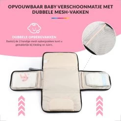 Baby Verschoonmatje Met Luieretui Voor Onderweg - Verschoningsmatje Opvouwbaar - Verzorgingsmatje - Roze -Kinderwagens Winkel 1200x1200 2370