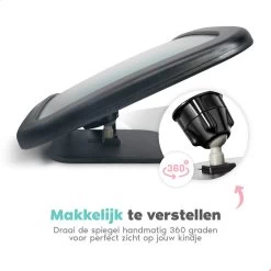 Autospiegel Baby - Verstelbare Achteruitkijkspiegel - Babyspiegel Voor Achterbank - Baby On Board Met Zuignap -Kinderwagens Winkel 1200x1200 280