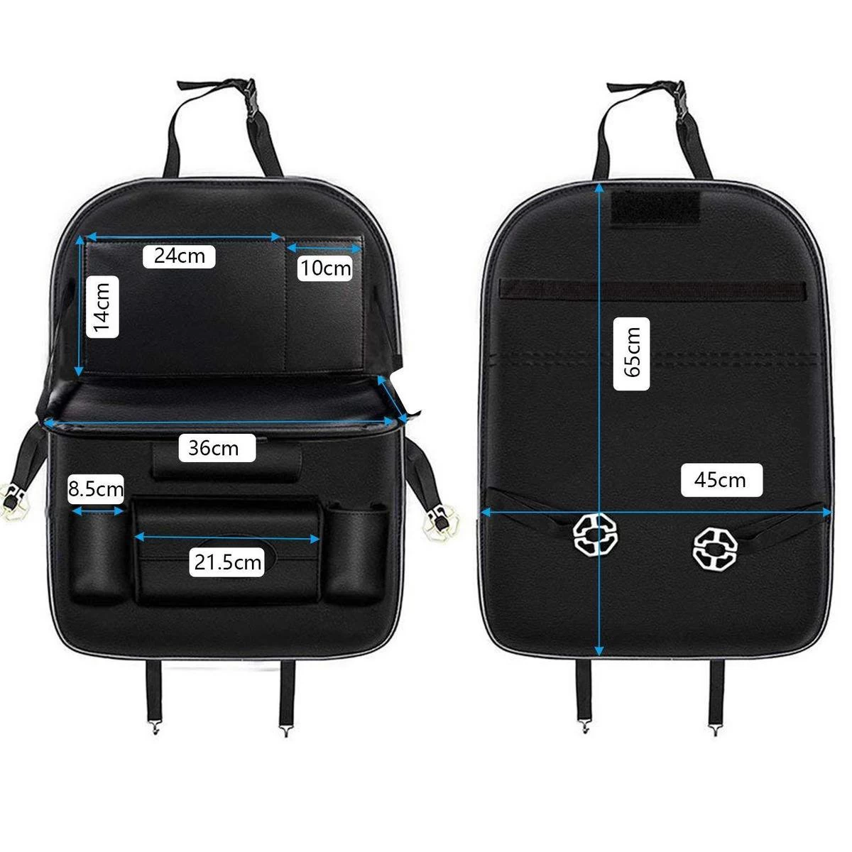 Luxe Auto Organizer Met Tablet Houder Autostoel Organiser Ipadhouder Voor Kinderen – Zwart 6 Luxe Auto Organizer Met Tablet Houder Autostoel Organiser Ipadhouder Voor Kinderen – Zwart - Afbeelding 6