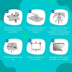 Aomni Verstelbare Autospiegel Baby – 360 Graden Roteerbare Baby Spiegel Auto – Kinder Achteruitkijkspiegel -Kinderwagens Winkel 1200x1200 383