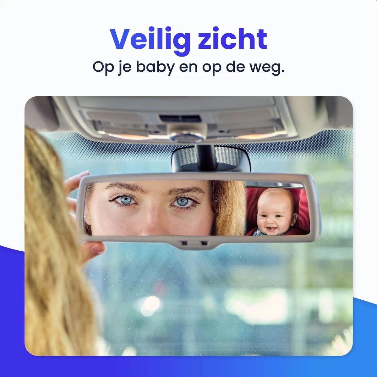 Autospiegel Baby - Achteruitkijkspiegel - Eenvoudig Monteren - Hoofdsteun Achterbank - EJC Products 3 Autospiegel Baby - Achteruitkijkspiegel - Eenvoudig Monteren - Hoofdsteun Achterbank - EJC Products - Afbeelding 3