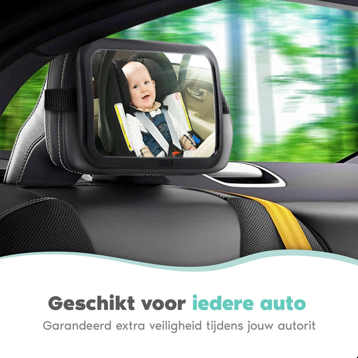 Autospiegel Baby Verstelbaar - Achteruitkijkspiegel - Baby Spiegel Auto Achterbank 7 Autospiegel Baby Verstelbaar - Achteruitkijkspiegel - Baby Spiegel Auto Achterbank - Afbeelding 7
