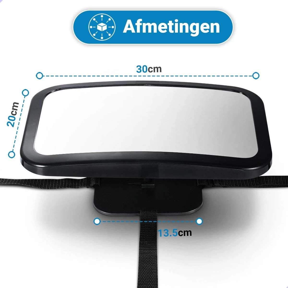 Verstelbare Baby Achteruitkijk Autospiegel - Auto Veiligheidsspiegel Baby - Achterbank Spiegel Baby - AutoSpiegel Baby - Babyspiegel Auto - Kinder Autospiegel - Zwart 4 Verstelbare Baby Achteruitkijk Autospiegel - Auto Veiligheidsspiegel Baby - Achterbank Spiegel Baby - AutoSpiegel Baby - Babyspiegel Auto - Kinder Autospiegel - Zwart - Afbeelding 4