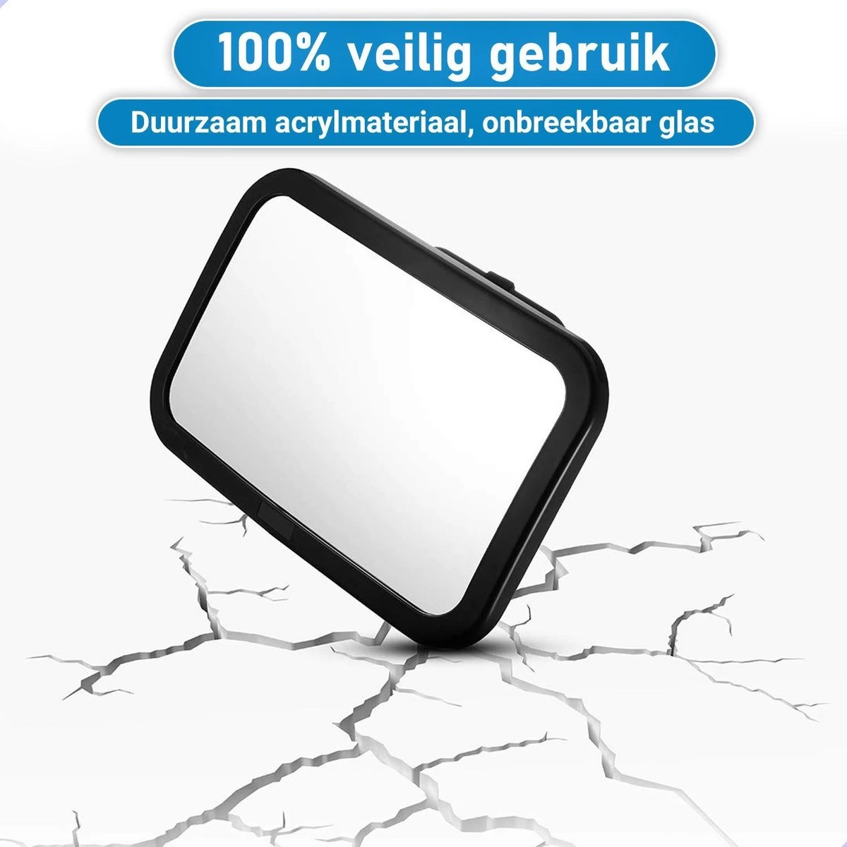 Verstelbare Baby Achteruitkijk Autospiegel - Auto Veiligheidsspiegel Baby - Achterbank Spiegel Baby - AutoSpiegel Baby - Babyspiegel Auto - Kinder Autospiegel - Zwart 9 Verstelbare Baby Achteruitkijk Autospiegel - Auto Veiligheidsspiegel Baby - Achterbank Spiegel Baby - AutoSpiegel Baby - Babyspiegel Auto - Kinder Autospiegel - Zwart - Afbeelding 9