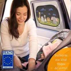 Zonnescherm Auto Baby - UV Protectie - Zonwering Auto Zijruit - Zonwering Raam - Zonnescherm Auto Zuiruit - Zonnescherm Auto Kind - Auto Zonnescherm Baby -Kinderwagens Winkel 1200x1200 460
