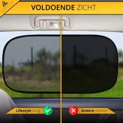 Lifestyle Living Zonnescherm Auto Zijruit – Zonwering Voor Baby En Kind – Zonder Zuignappen – UV Protectie – 2 Stuks – 51 X 31CM – Statisch - Zelfklevend -Kinderwagens Winkel 1200x1200 467