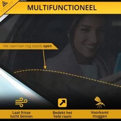 Lifestyle Living Zonnescherm – Overtrek Voor Auto Zijruit - Zonwering Voor Baby En Kind – Zonder Zuignappen – Incl. Hoes – MAX 112 X 51CM -Kinderwagens Winkel 1200x1200 476