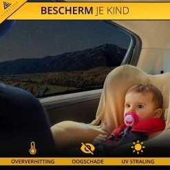 Lifestyle Living Zonnescherm – Overtrek Voor Auto Zijruit - Zonwering Voor Baby En Kind – Zonder Zuignappen – Incl. Hoes – MAX 112 X 51CM -Kinderwagens Winkel 1200x1200 477