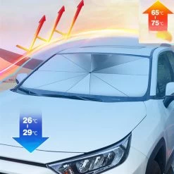 EXTRA GROOT Zonnescherm / Autoparaplu - Binnenkant Voorruit Auto - Opvouwbaar - Hitte En UV Bescherming 148X86cm 19 EXTRA GROOT Zonnescherm / Autoparaplu - Binnenkant Voorruit Auto - Opvouwbaar - Hitte En UV Bescherming 148X86cm -Kinderwagens Winkel 1200x1200 513