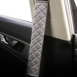 Hazlö Luxe Gordelhoezen - Checkered - Auto Gordel Beschermer - Schouderhoezen - Gordelkussen - Gordelhoes - 2 Stuks - Grijs -Kinderwagens Winkel 1200x1200 580