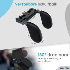 Good4You Hoofdsteun Auto - Nekkussen Auto - Hoofdsteun Auto Kinderen - Autokussen - Neksteun Auto - Volwassenen En Kinderen - Verstelbaar - Zwart -Kinderwagens Winkel 1200x1200 602