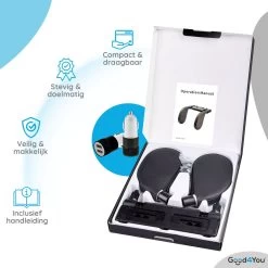 Good4You Hoofdsteun Auto - Nekkussen Auto - Hoofdsteun Auto Kinderen - Autokussen - Neksteun Auto - Volwassenen En Kinderen - Verstelbaar - Zwart -Kinderwagens Winkel 1200x1200 607