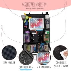 Home For Us Autostoel Organizer Met Tablet Houder - Set Van 2 - Beschermhoes Voor Kinderen - Beschermer Achterkant - Universeel -Kinderwagens Winkel 1200x1200 62