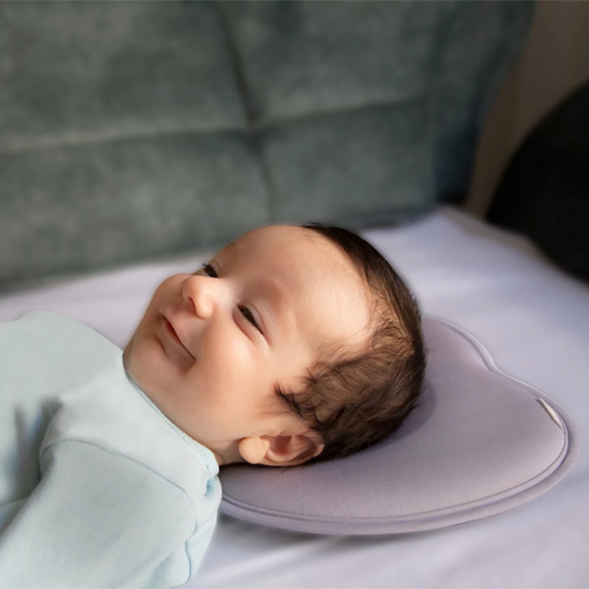 Babyjem Grijs Ergonomisch Hoofdkussentje 415 3 Babyjem Grijs Ergonomisch Hoofdkussentje 415 - Afbeelding 3