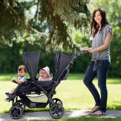 Deryan Luxe Elena Dubbele Buggy- Duo Buggy – Tandem Buggy – Compact En Lichtgewicht -Kinderwagens Winkel 1200x1200 627