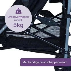 Prénatal Plus Buggy - Kinderwagen - Inklapbaar En Verstelbaar - Met Boodschappenmand - Plooibuggy Zwart -Kinderwagens Winkel 1200x1200 630