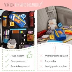 Home For Us Autostoel Organizer Met Tablet Houder - Set Van 2 - Beschermhoes Voor Kinderen - Beschermer Achterkant - Universeel -Kinderwagens Winkel 1200x1200 65
