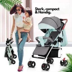 Child Supplies Buggy - Inklapbare Buggy - Baby Stroller - 3 In 1 - Kinderwagen - Grijs -Kinderwagens Winkel 1200x1200 659