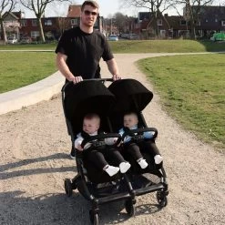 Deryan Luxe Rolo X2 Dubbele Buggy - Duo Buggy - Zwart -Kinderwagens Winkel 1200x1200 685