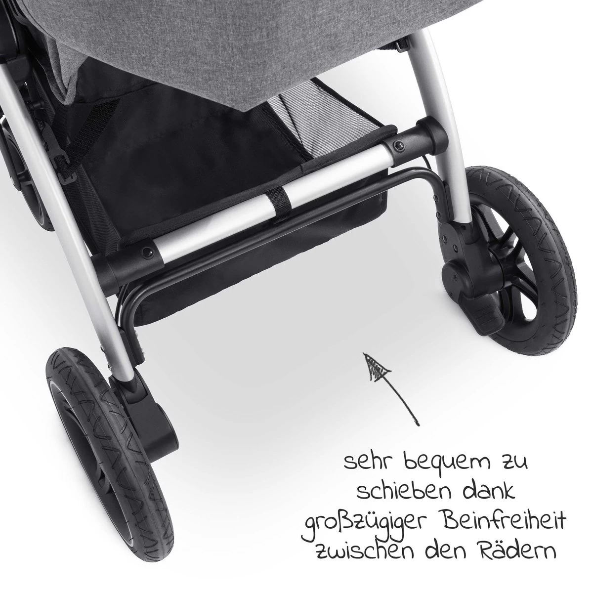 Hauck UpTown Buggy - Met één Hand Opvouwbaar - Grijs 19 Hauck UpTown Buggy - Met één Hand Opvouwbaar - Grijs - Afbeelding 19