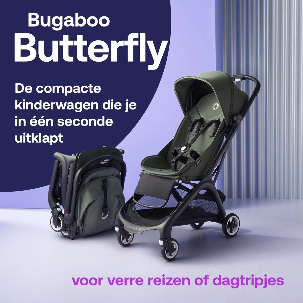 Bugaboo Butterfly Forest Green-Buggy 4 Bugaboo Butterfly Forest Green-Buggy - Afbeelding 4