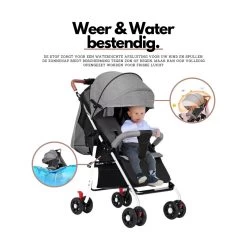Child Supplies Buggy - Inklapbare Buggy - Baby Stroller - 3 In 1 - Kinderwagen - Blauw -Kinderwagens Winkel 1200x1200 740