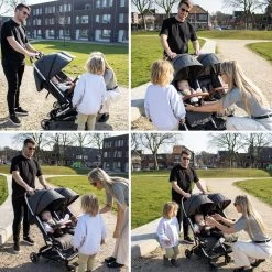 Deryan Luxe Rolo X2 Dubbele Buggy - Duo Buggy - Grijs 15 Deryan Luxe Rolo X2 Dubbele Buggy - Duo Buggy - Grijs -Kinderwagens Winkel 1200x1200 804